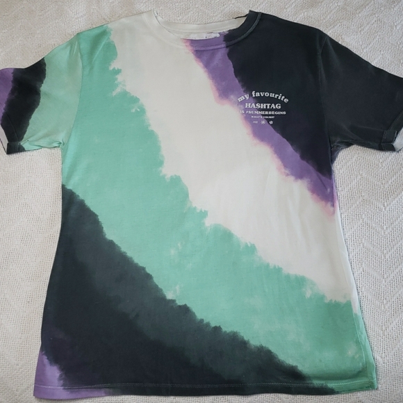 Zara Boys 10 Cotton Tie Dye Short Sleeve T-Shirt Tee - Picture 1 of 3